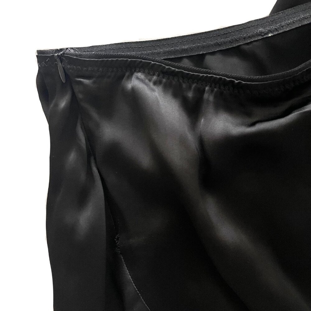 Zara Limited Edition Long Satin Effect Skirt in Black - Picture 8 of 16